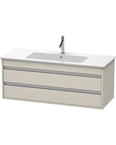 Duravit Ketho Waschtisch-Unterschrank KT643109191 120 x 47,5 cm, Taupe, 2 Schubkästen, wandhängend