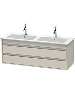 Duravit Ketho vanity unit KT643209191 127x47.5x48cm, 2 drawers, wall- Taupe