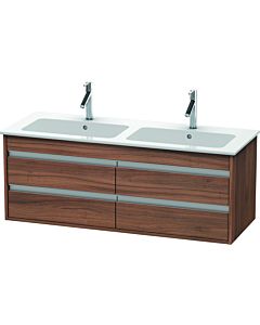 Duravit Ketho vanity unit KT643307979 127x47.5x48cm, 4 drawers, wall-hung, natural walnut
