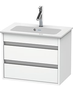 Ketho Duravit vasque KT645201818 60 x 38,5 cm, blanc mat, 2 tiroirs, suspendu