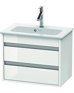 Duravit Ketho Waschtisch-Unterschrank KT645202222 60 x 38,5 cm, weiß hochglanz, 2 Schubkästen, wandhängend