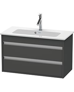 Duravit Ketho vanity unit KT645304949 80 x 38.5 cm, matt graphite, 2 drawers, wall-hung