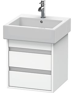 Duravit Ketho Waschtisch-Unterschrank KT663501818 45 x 44 cm, weiß matt, 2 Schubkästen, wandhängend