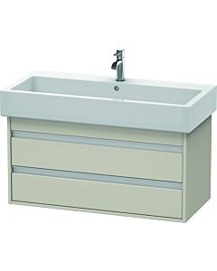 Duravit Ketho Waschtisch-Unterschrank KT663809191 95 x 44 cm, Taupe, 2 Schubkästen, wandhängend