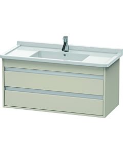 Duravit Ketho Waschtisch-Unterschrank KT664509191 100 x 45,5 cm, Taupe, 2 Schubkästen, wandhängend