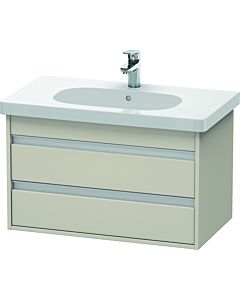 Duravit Ketho Waschtisch-Unterschrank KT664709191 80 x 45,5 cm, Taupe, 2 Schubkästen, wandhängend