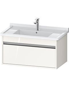 Duravit Ketho Waschtisch-Unterschrank KT666402222 80 x 45,5 cm, weiß hochglanz, 1 Auszug, wandhängend