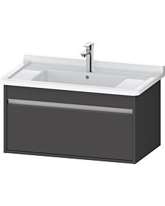 Duravit Ketho Waschtisch-Unterschrank KT666404949 80 x 45,5 cm, graphit matt, 1 Auszug, wandhängend