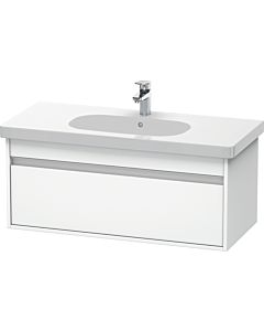 Duravit Ketho Waschtisch-Unterschrank KT666801818 100 x 45,5 cm, weiß matt, 1 Auszug, wandhängend