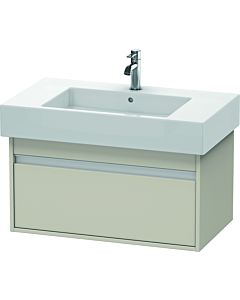 Duravit Ketho vanity unit KT669009191 80 x 45.5 cm, Taupe , 2000 pull-out, wall-hung