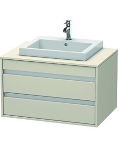 Ketho Duravit vasque KT675409191 80 x 55 cm, Taupe , pour lavabo encastré au milieu, 2 tiroirs