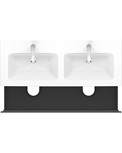 Duravit L-Cube meuble sous vasque LC625804949 Graphit Matt , 129x55x48,1cm, 2 tiroirs