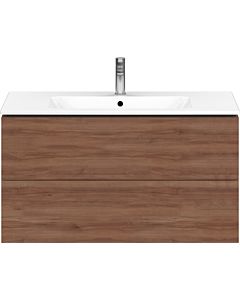 Duravit L-Cube Waschtischunterbau LC624207979 Nussbaum Natur, 102x55,5x48,1cm, 2 Schubladen