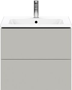 Duravit L-Cube vanity unit LC624000707 62 x 48, 2000 cm, concrete gray matt, 2 drawers, wall-hung