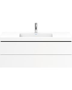 Duravit L-Cube vanity unit LC6929O1818 120 x 48 cm, 2000 tap hole, matt white, 2 drawers