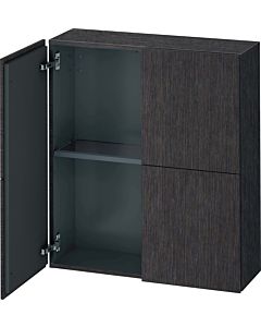 Duravit L-Cube armoire moyenne haute LC116707272 70x24,3x80cm, 2 portes, chêne foncé brossé