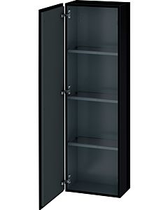 L-Cube Duravit haute LC1168L4040 40x24,3x132cm, porte à gauche, noir brillant