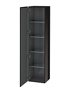Duravit L-Cube LC1180L4040 40x36,3x176cm, porte à gauche, noir brillant