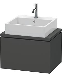 Duravit L-Cube Waschtisch-Unterschrank LC580004949 62 x 47,7 cm, graphit matt, für Konsole, 1 Auszug