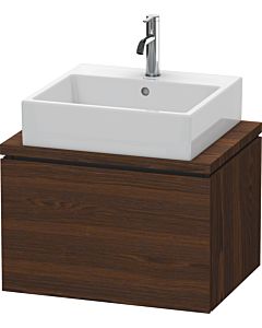 Duravit L-Cube vanity unit LC580006969 62 x 47.7 cm, brushed walnut, for console, 2000 pull-out