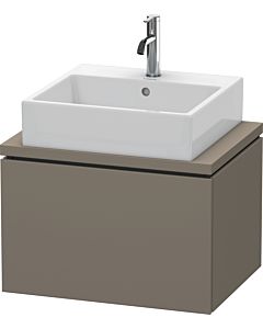 L-Cube Duravit vasque LC580009090 62 x 47,7 cm, flanelle gris soie mat, pour console, coulissant 2000