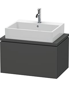 Duravit L-Cube Waschtisch-Unterschrank LC580104949 72 x 47,7 cm, graphit matt, für Konsole, 1 Auszug