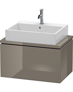 Duravit L-Cube vanity unit LC580108989 72 x 47.7 cm, flannel gray high gloss, for console, 2000 pull-out