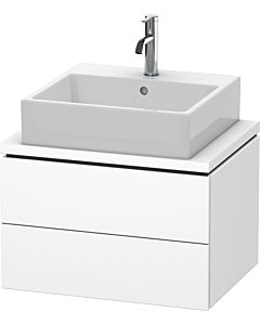 Duravit L-Cube Waschtisch-Unterschrank LC580501818 62 x 47,7 cm, weiß matt, für Konsole, 2 Schubkästen