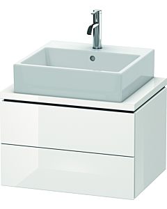 Duravit L-Cube vanity unit LC580502222 62 x 47.7 cm, white high gloss, for console, 2 drawers
