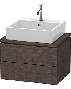 Duravit L-Cube Waschtisch-Unterschrank LC580507272 62 x 47,7 cm, eiche dunkel gebürstet, für Konsole, 2 Schubkästen