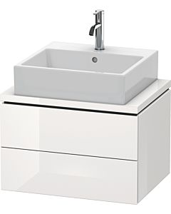 Duravit L-Cube vanity unit LC580508585 62 x 47.7 cm, white high gloss, for console, 2 drawers