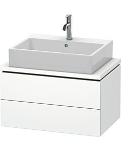 Duravit L-Cube Waschtisch-Unterschrank LC580601818 72 x 47,7 cm, weiß matt, für Konsole, 2 Schubkästen