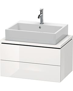 L-Cube Duravit vasque LC580602222 72 x 47,7 cm, blanc brillant, pour console, 2 tiroirs