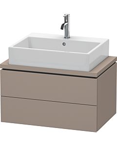 L-Cube Duravit vasque LC580604343 72 x 47,7 cm, basalte mat, pour console, 2 tiroirs