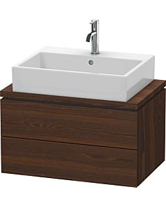 L-Cube Duravit vasque LC580606969 72 x 47,7 cm, noyer brossé, pour console, 2 tiroirs