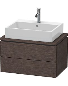 Duravit L-Cube vanity unit LC580607272 72 x 47.7 cm, brushed dark oak, for console, 2 drawers