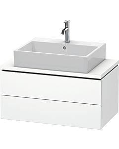 Duravit L-Cube Waschtisch-Unterschrank LC580701818 82 x 47,7 cm, weiß matt, für Konsole, 2 Schubkästen