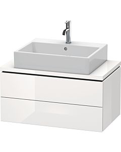 L-Cube Duravit vasque LC580702222 82 x 47,7 cm, blanc brillant, pour console, 2 tiroirs