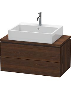 Duravit L-Cube Waschtisch-Unterschrank LC580706969 82 x 47,7 cm, nussbaum gebürstet, für Konsole, 2 Schubkästen