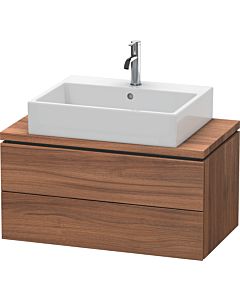 L-Cube Duravit vasque LC580707979 82 x 47,7 cm, noyer naturel, pour console, 2 tiroirs