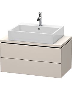 Duravit L-Cube vanity unit LC580709191 82 x 47.7 cm, matt taupe, for console, 2 drawers
