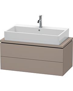 L-Cube Duravit vasque LC580804343 92 x 47,7 cm, basalte mat, pour console, 2 tiroirs
