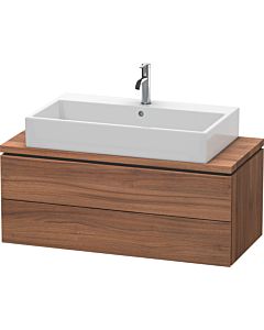 L-Cube Duravit vasque LC580907979 102 x 47,7 cm, noyer naturel, pour console, 2 tiroirs