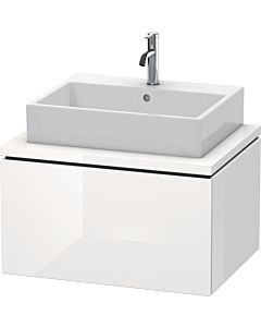 L-Cube Duravit vasque LC581102222 72 x 54,7 cm, blanc brillant, pour console, 1 coulissant