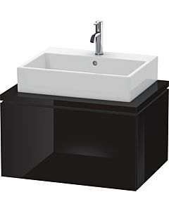 Duravit L-Cube Waschtisch-Unterschrank LC581104040 72 x 54,7 cm, schwarz hochglanz, für Konsole, 1Auszug