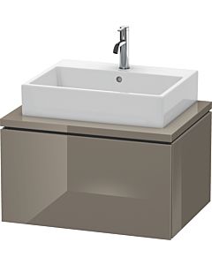 L-Cube Duravit vasque LC581108989 72 x 54,7 cm, gris flanelle brillant, pour console, 1 coulissant