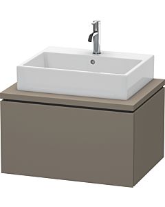 Duravit L-Cube Waschtisch-Unterschrank LC581109090 72 x 54,7 cm, flannel grey seidenmatt, für Konsole, 1Auszug