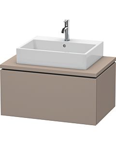 L-Cube Duravit vasque LC581204343 82 x 54,7 cm, basalte mat, pour console, 1 coulissant
