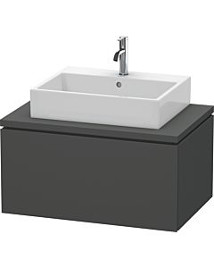 L-Cube Duravit vasque LC581204949 82 x 54,7 cm, graphite mat, pour console, 1 coulissant