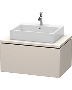L-Cube Duravit vasque LC581209191 82 x 54,7 cm, taupe mat, pour console, 1 coulissant